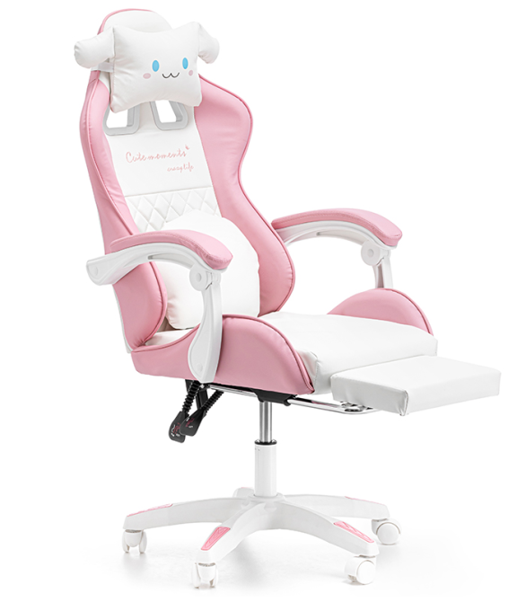 Дитяче геймерське крісло G892 з подушками та підставкою для ніг, Рожеве Київ - фото 4