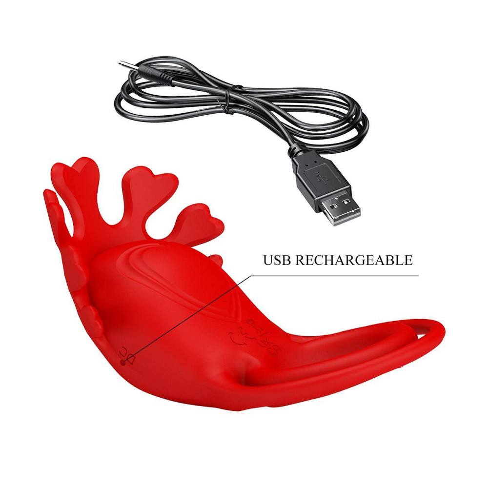 Віброкільце PRETTY LOVE - VIBRATION PENIS RING, Ruben, 7 vibration functions red Sex Aura Київ - фото 10