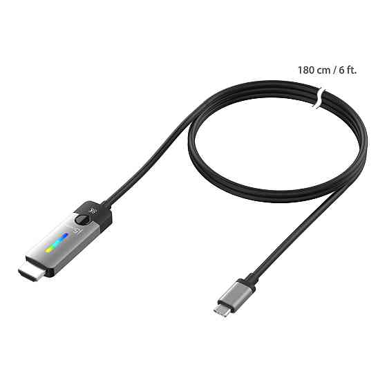 Кабель J5create USB-C - HDMI (M/M), 1.8 м, Black (JCC157-N) ( 15359 ) Харків