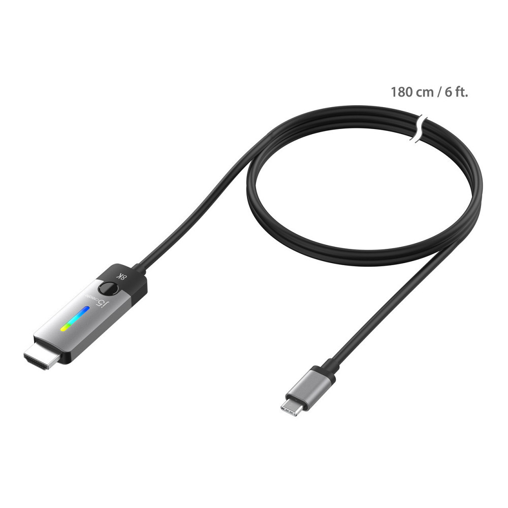 Кабель J5create USB-C - HDMI (M/M), 1.8 м, Black (JCC157-N) ( 15359 ) Харьков - изображение 2