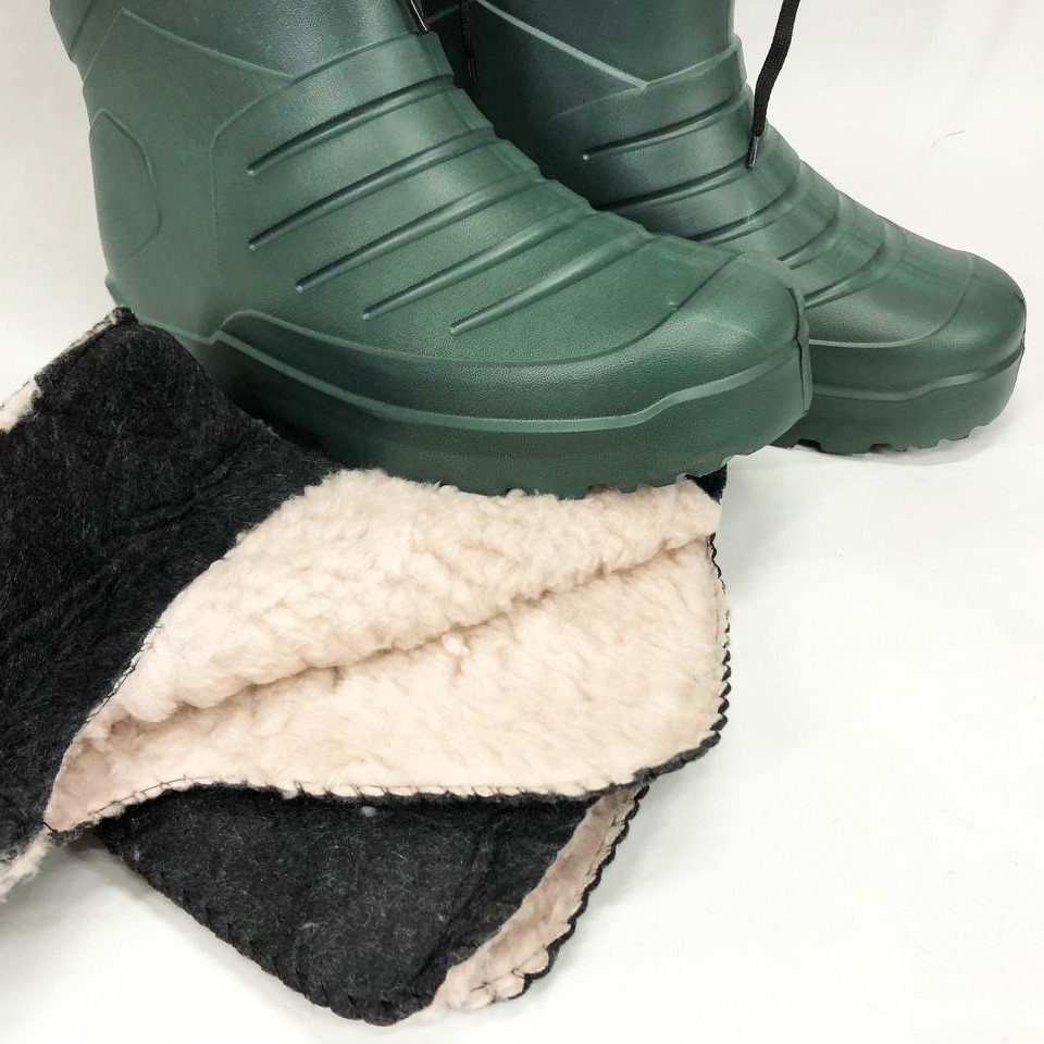 Сапоги из резины для мужчин 45р 30см, Сапоги рабочие мужские пвх олива для рыбалки на льду YT-30 Львов - изображение 5