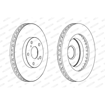 Гальмівний диск FERODO DDF1646 Вінниця - фото 1