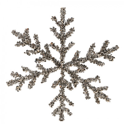 Украшение декоративное YES! Fun Снежинка Серебро 25 см (974735) Винница - изображение 1