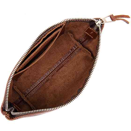 Женская косметичка из натуральной кожи GRANDE PELLE 11510 Коричневый Киев