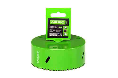 Сверло корончатое Bi-Met Ø105мм APRO Ровно