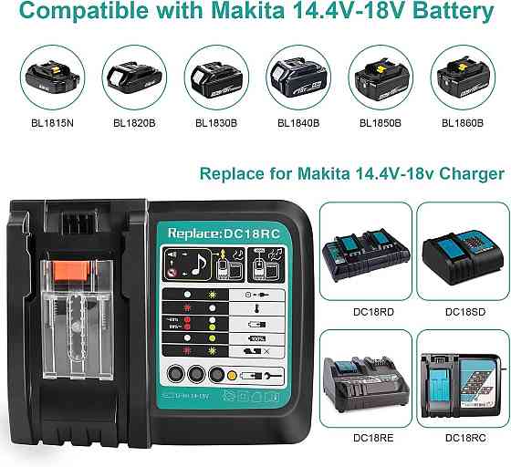 Быстрозарядник Makita для аккумуляторов 14.4-18В Киев