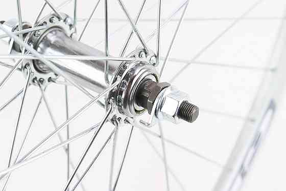 Колесо 28" переднє V-brake, обід "крапля" алюмінієвий, втулка 14Gх36H, кріпл. гайка, "GRAVITY", сіре Київ