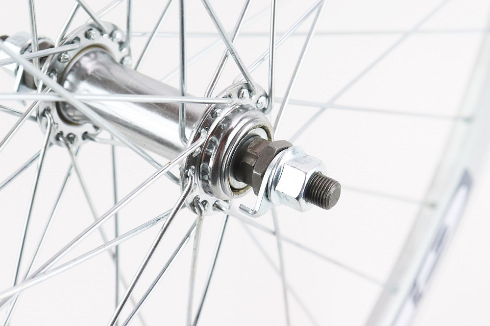 Колесо 28" переднє V-brake, обід "крапля" алюмінієвий, втулка 14Gх36H, кріпл. гайка, "GRAVITY", сіре Київ - фото 3