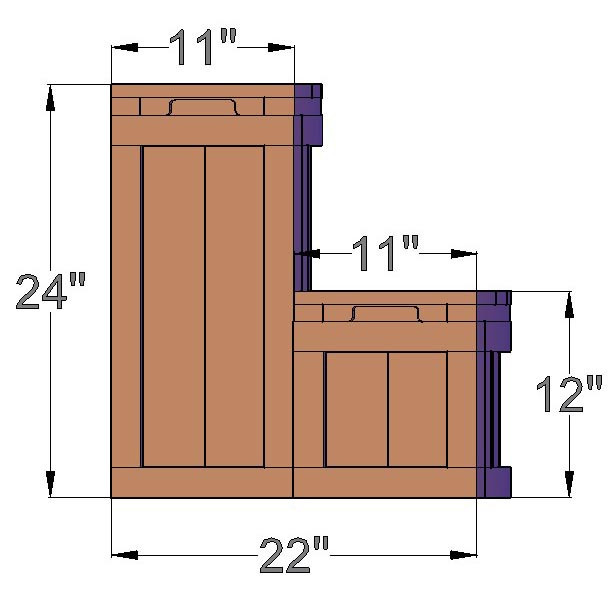Скамейка-ступенька 