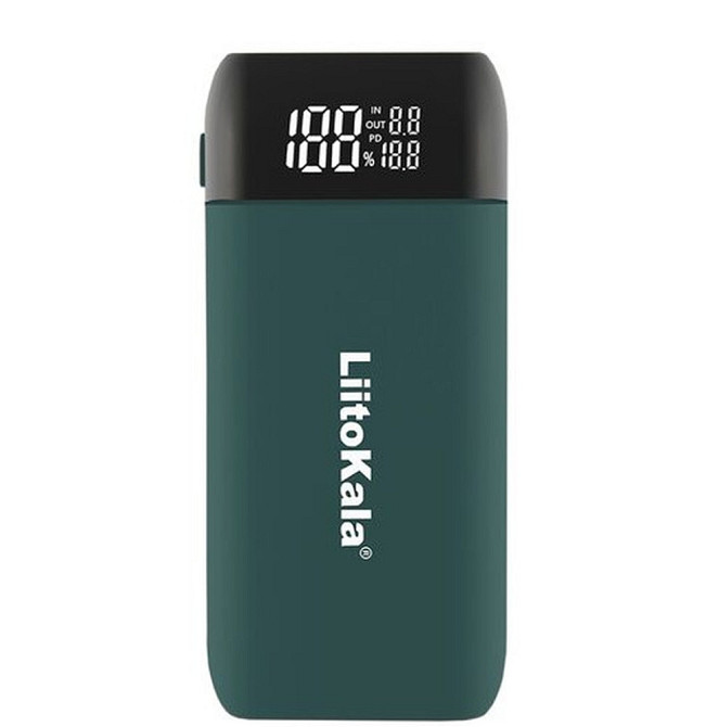 Зарядное устройство-павербанк LiitoKala Lii-MP2 для аккумуляторов на 2 канала (Зеленый) Винница - изображение 1