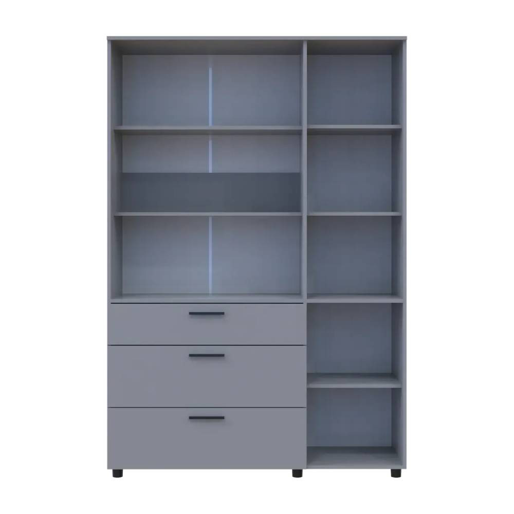 Шкаф для одежды Doros Торн Серый 3 ДСП/3Ш (полки) 135х51.6х200 (DRS-012064) Львов - изображение 7