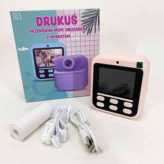 Фотокамера для творчества, Детский принтер для девочки печать, Фотопринтер детский ZP-30 Львов