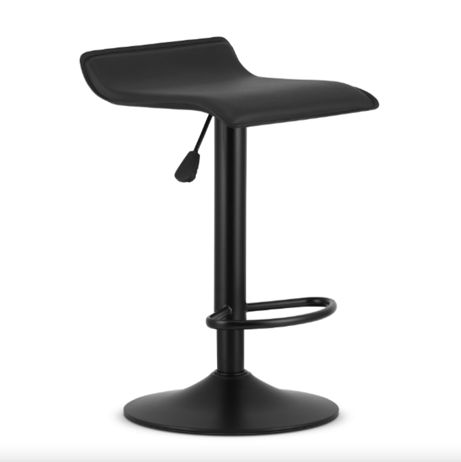 Барний стілець Leobert Fort екошкіра чорна основа Київ - фото 1