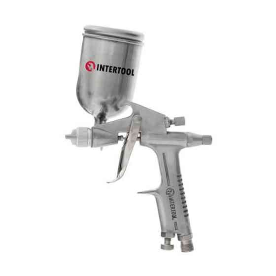 Фарбопульт пневматичний HP MINI, форсунка: 0,5 мм, верхній металевий бачок: 200 мл, 5 бар INTERTOOL PT-0301 Київ