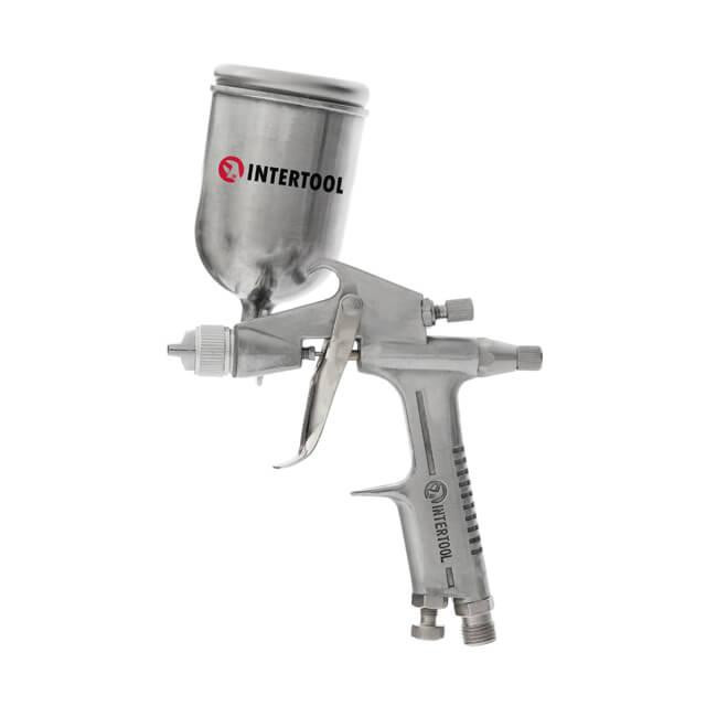 Фарбопульт пневматичний HP MINI, форсунка: 0,5 мм, верхній металевий бачок: 200 мл, 5 бар INTERTOOL PT-0301 Київ - фото 3