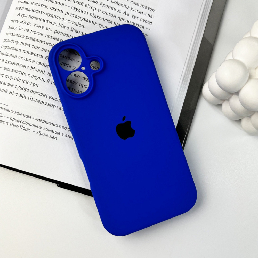 Чохол для смартфона Silicone Full Case AA Camera Protect for Apple iPhone 16 45,Shiny Blue Київ - фото 7