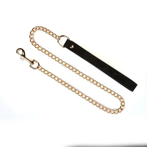 Ошейник с поводком Liebe Seele Boudoir Amor Collar with Leash Black, три кольца Sex Aura Киев - изображение 8