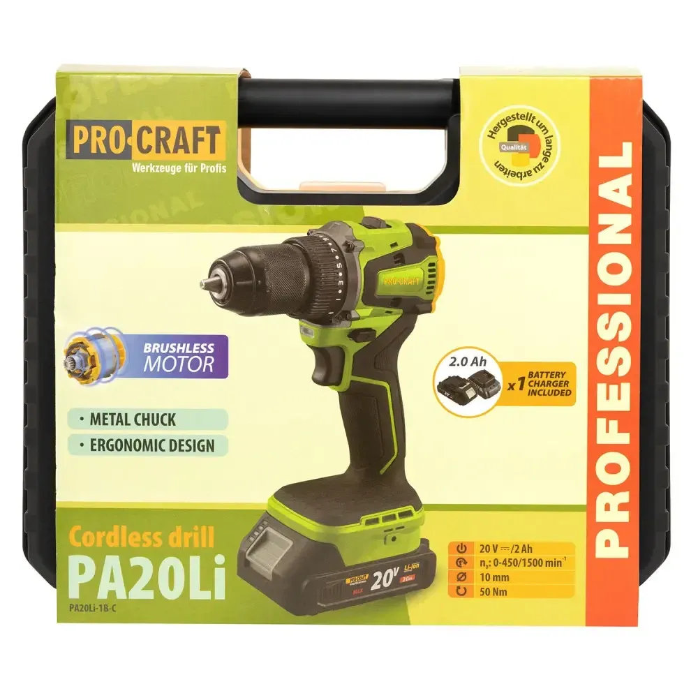 Шуруповерт Procraft PA20Li (з 1 акб та зп) Коломия - фото 1