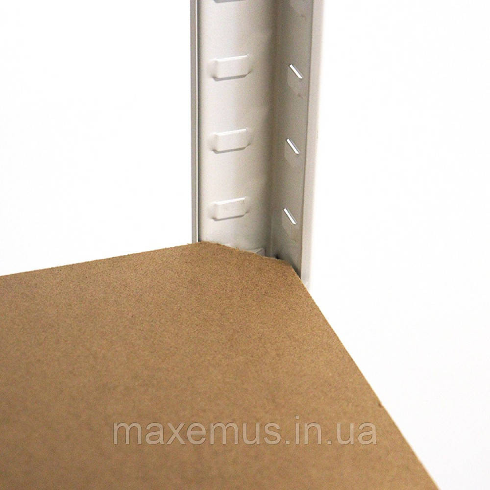 Стелаж металевий поличковий 180х90х40 Металевий стелаж у підвал оцинкований з полицею МДФ білий Мостиська - фото 18