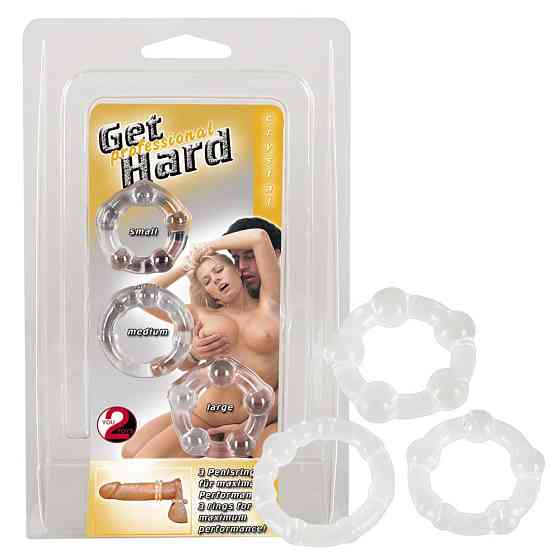 Набор эрекционных колец - Get Hard Сlear Sex Aura Киев