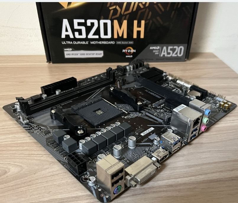 Материнська плата Gigabyte A520M H AM4 DDR4 AMD Ryzen Support. Харків - фото 4
