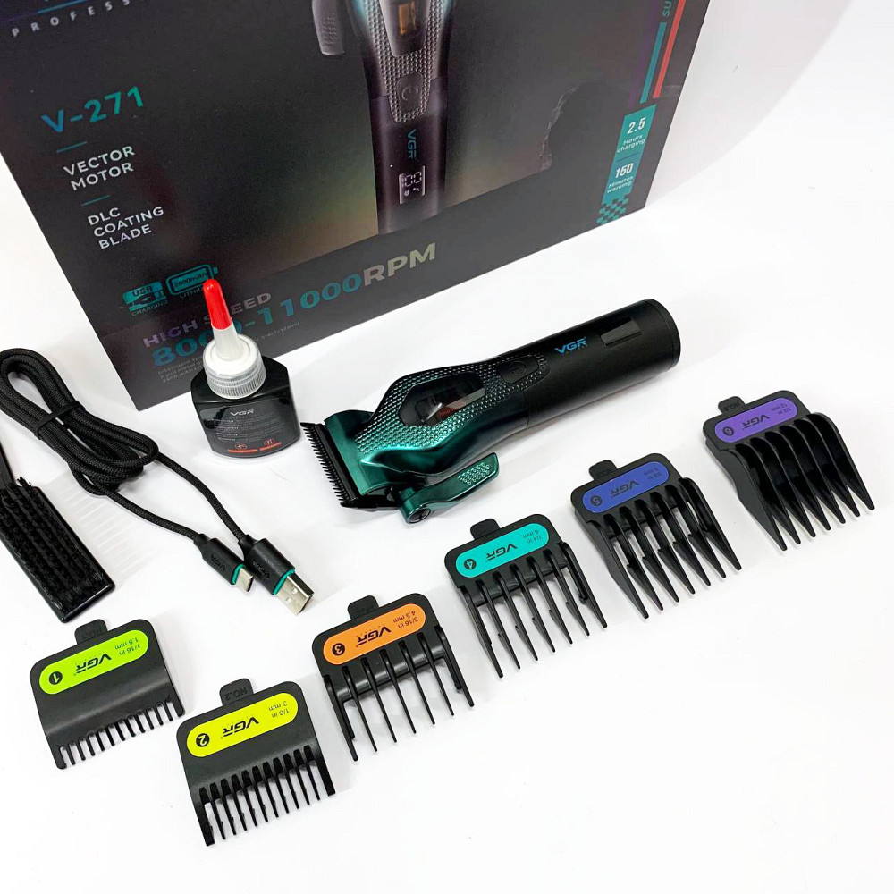 Машинка для стрижки волосся з професійними ножами VGR, Машинки для стрижки професійні машини UI-70 Львів - фото 9