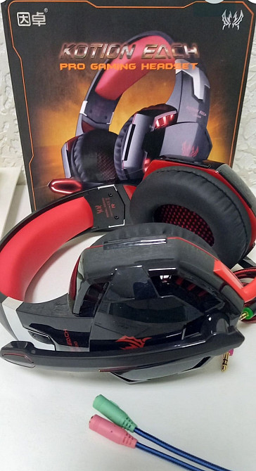 Ігрові навушники Kotion Each G2000 з мікрофоном і підсвіткою. Харків - фото 6