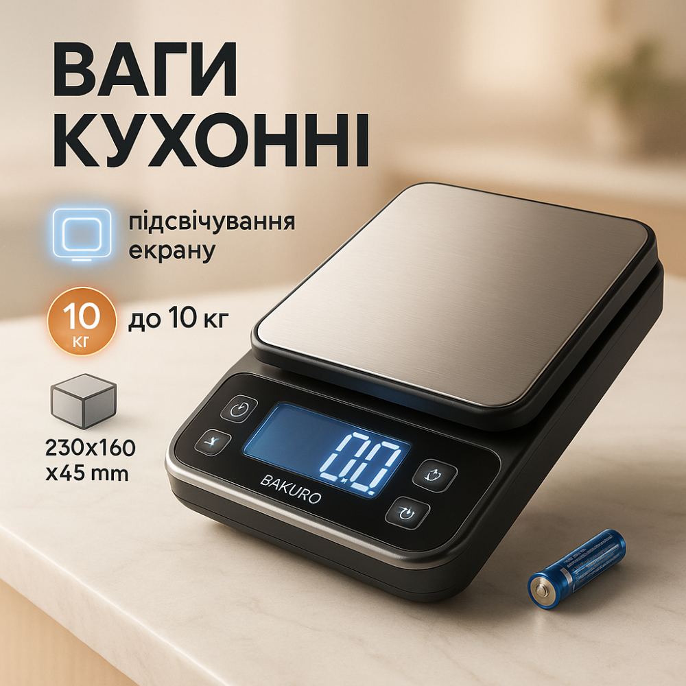 Компактні та зручні ваги для кухні, Кулінарні ваги для зважування їжі кулінарні кухні JB-81 Львів - фото 11