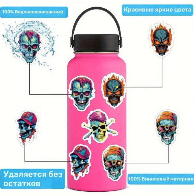 Наклейки Скелети, стікери, меми, приколи. Наклейки на мотоцикл, велосипед, для комп'ютера, ноутбука, Київ - фото 4