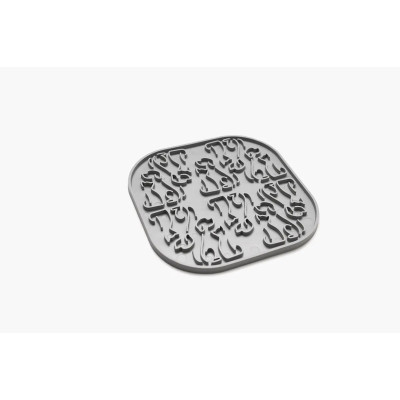 Универсальная посуда для животных Fiboo Lollipop Коврик для слизывания светло-серый (FIB0036) Винница - изображение 1