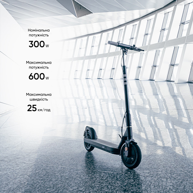 Електросамокат OKAI ES10-NEON Lite Black 9", 300(600)W, 7.8Ah, 30km, 25km\h, 20%, NFC, App,15kg Київ - фото 8