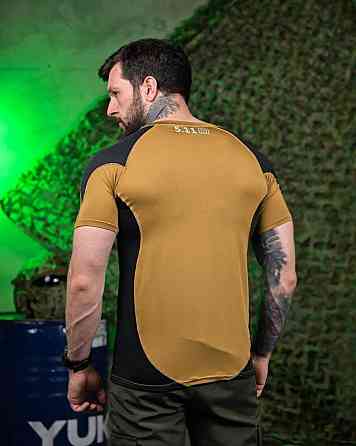 Тактична футболка 5.11 coyot/black ПП7649 Київ
