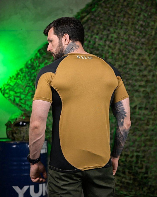 Тактична футболка 5.11 coyot/black ПП7649 Одеса - фото 3