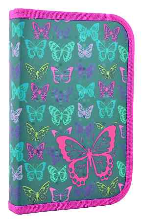 Пенал шкільний твердий "Smart" одинарний з клапаном 531669 Butterfly, 20.5*13*3.2, шт Київ
