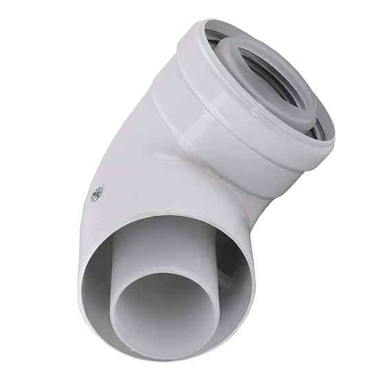 Коліно 90 градусів, d=60/100 mm CE.00.34 C Конденсаційне Тернопіль