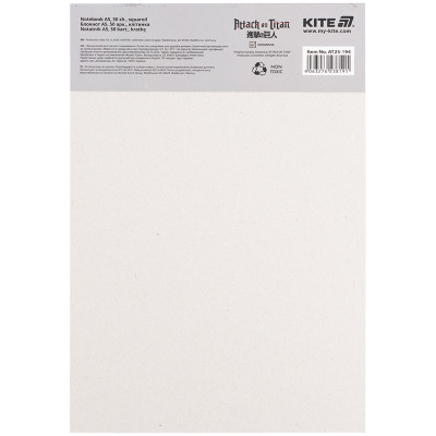 Блокнот Kite Attack on Titan A5, 50 аркушів, клітинка (AT25-194) Вінниця - фото 2