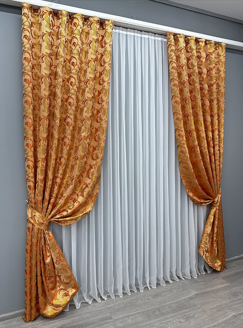 Шторная ткань жаккард 