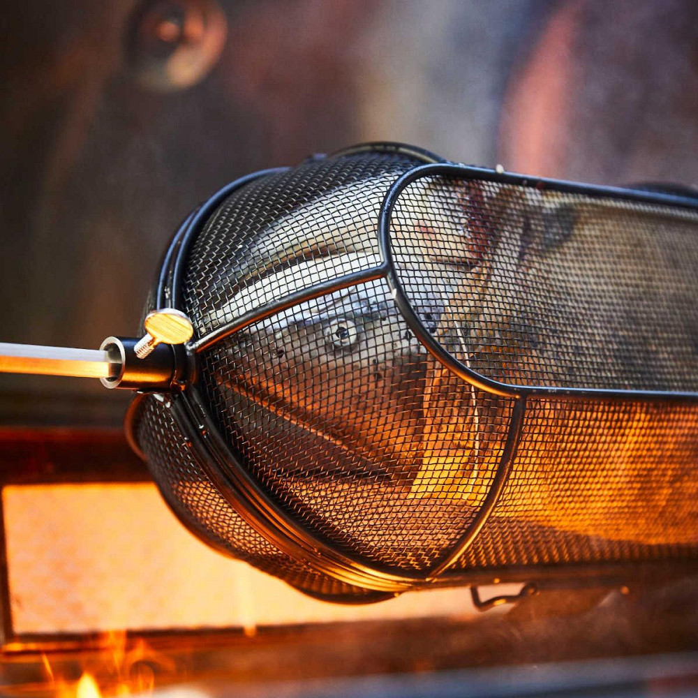 Кошик-сітка для рожна (вертелу) SANTOS, для гриля, кругла, чорна, антипригарна 897535 Код: 010972 Рівне - фото 4