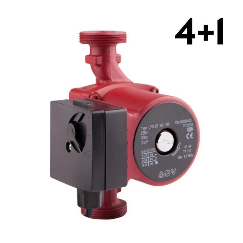 Насос циркуляционный GRS UPC 25/60/180 с кабелем (без гаек) (4+1) Киев - изображение 1