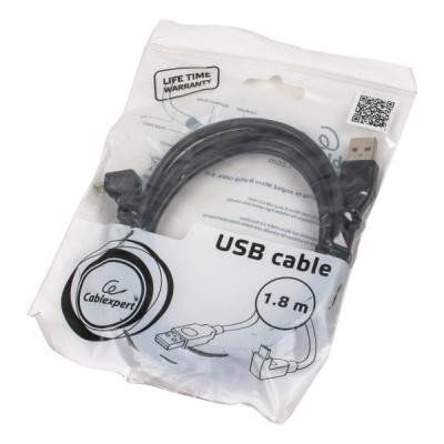 Дата кабель USB 2.0 Micro 5P to AF 1.8m Cablexpert (CCP-mUSB2-AMBM90-6) Винница - изображение 3