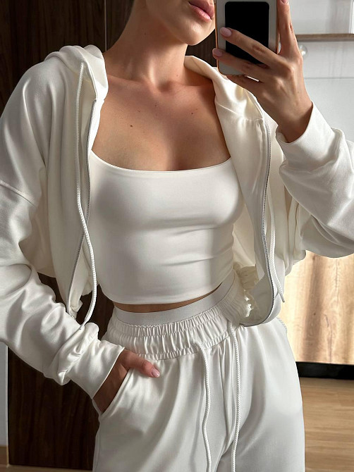 Жіночий прогулянковий костюм двійка: кофта і штани двунитка LUX Одеса - фото 4