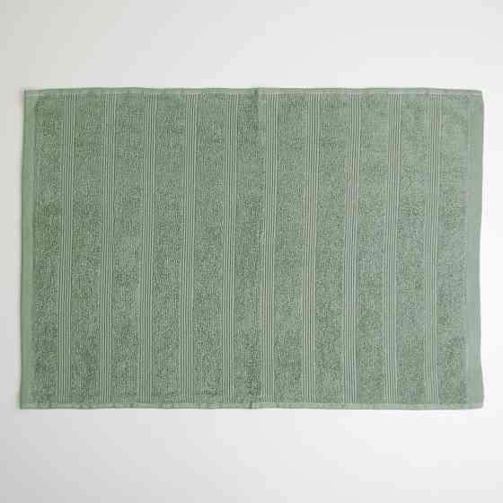 Махровое полотенце для ног с полосками GM Textile 50х70см 450г/м2 (Мятный) Сумы