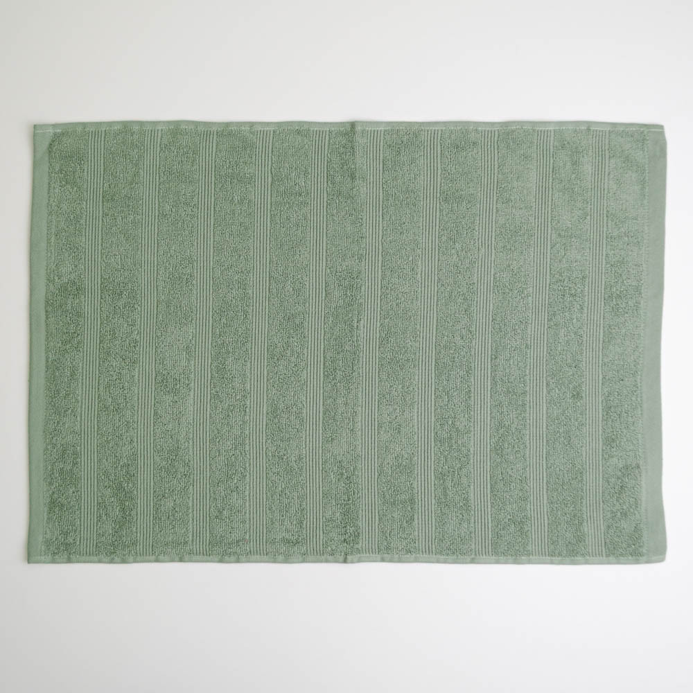 Махровое полотенце для ног с полосками GM Textile 50х70см 450г/м2 (Мятный) Сумы - изображение 1