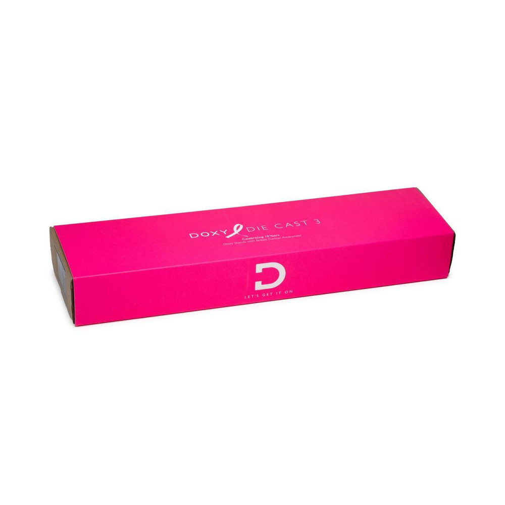 Вібромасажер DOXY Die Cast 3 Hot Pink, дуже потужний, живлення 220В, металевий корпус Sex Aura Київ - фото 8