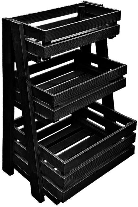 Стелаж для овочів і фруктів "Скорінта" венге Миколаїв - фото 1