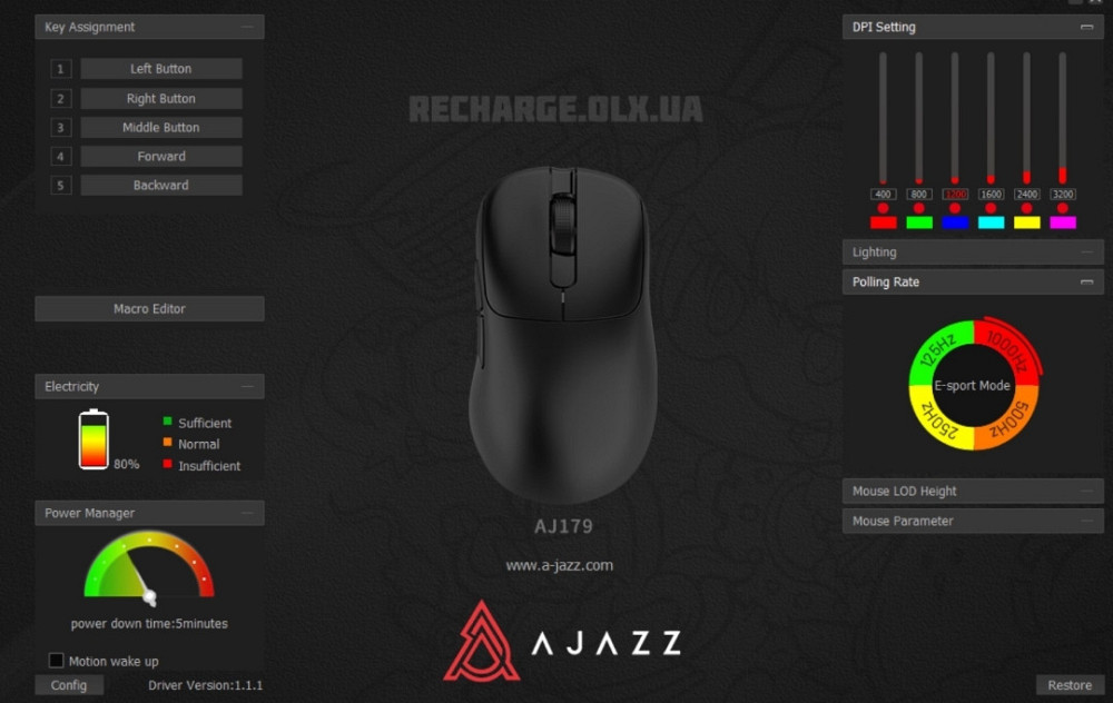 НОВЫЕ Мышки Ajazz AJ179 Wireless PAW3395 | ИГРОВА Харьков - изображение 1