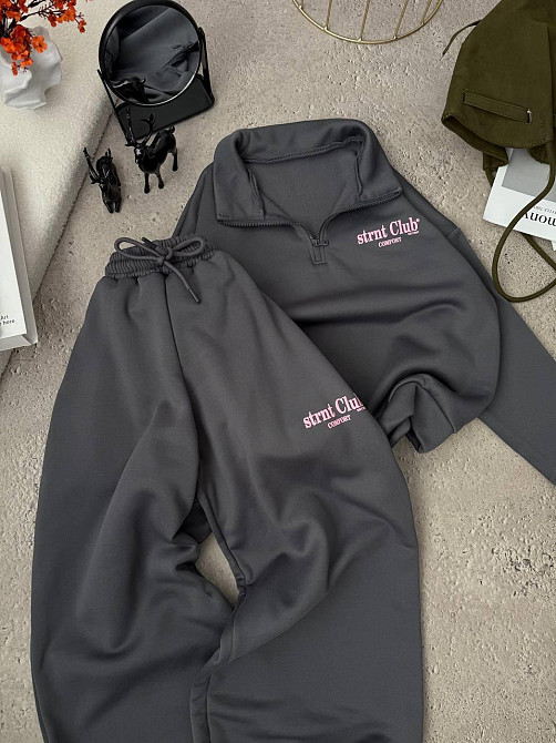 Женский трендовый костюм костюм двойка тринитка на флис Одесса - изображение 1