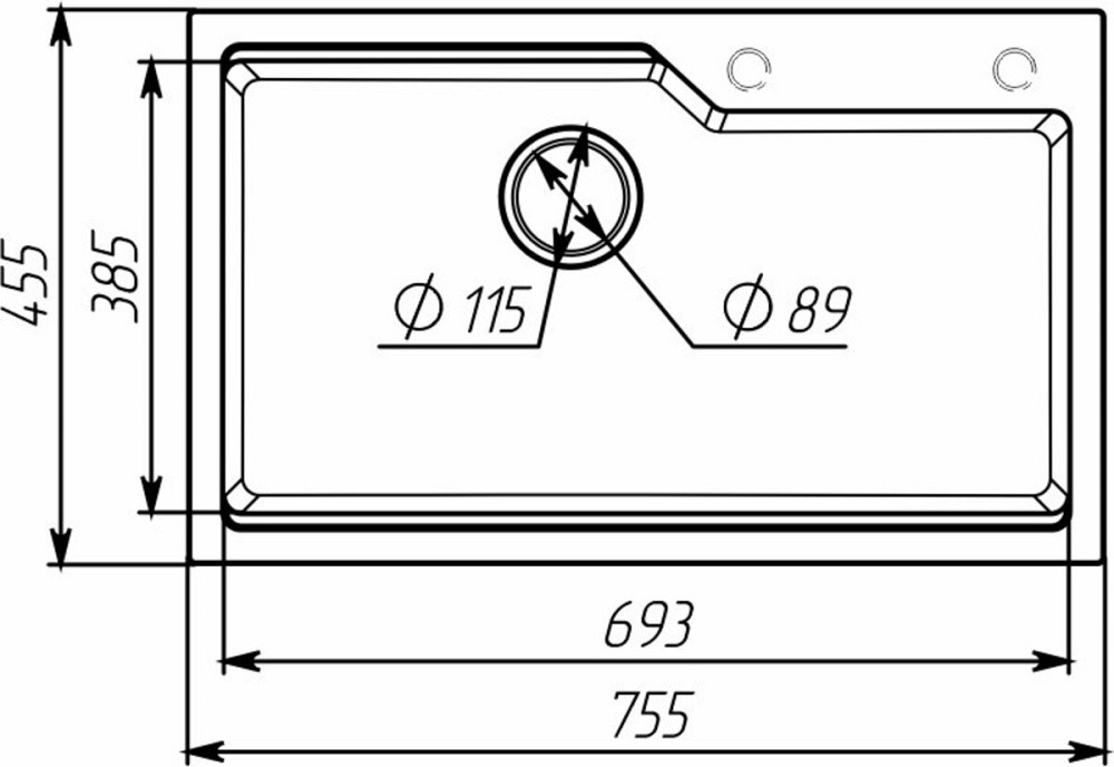 VALESO Гранітна мийка для кухні VALESO NIKA 7545 матова Білосніжний Киев - изображение 7