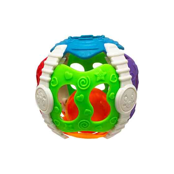 Брязкальце дитяче з дзвіночком 801-4D у вигляді кулі Вінниця