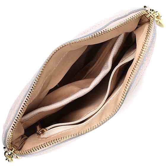 Стильна сумка жіноча через плече з натуральної стьобаної шкіри Vintage 22316 Біла Київ